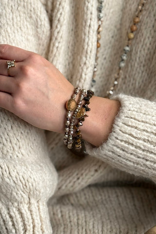 Penelope rannekoru, brown/gold