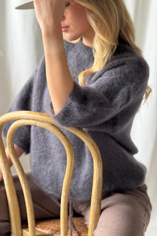 Love Spell mohair knit, thunder