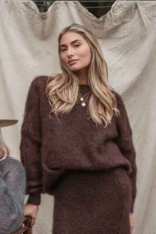 Bubble dream mohairneule, espresso