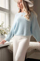 Joanne alpaca jumper, light blue