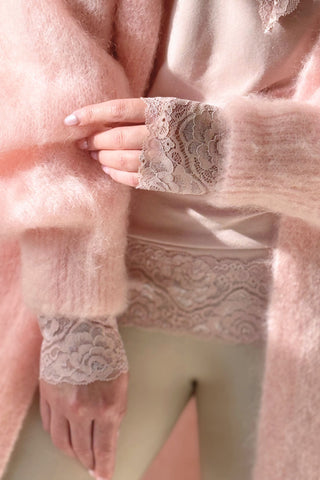 Bamboo Lace Divine long sleeve shirt, light pink