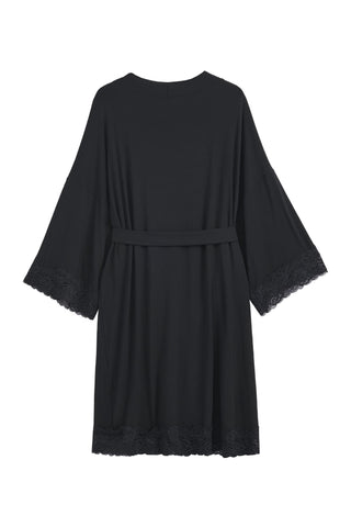 Bamboo Lace kimono, black