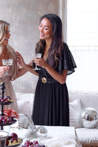 Glory paljettimekko, musta