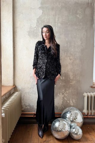 Silklook viskoosihame, musta