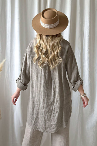 Ella pellavapaita, taupe