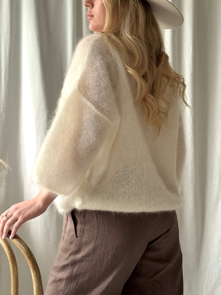 Love spell mohairneule, off white