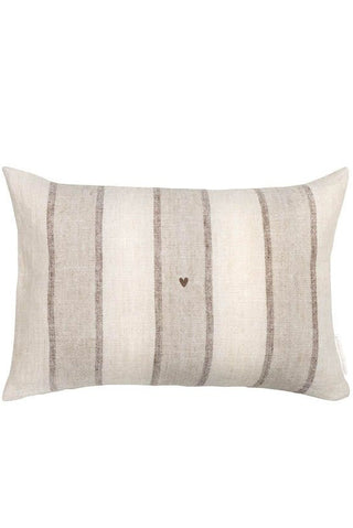 Bold Stripe linen cushion