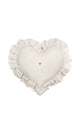 Heart linen cushion