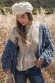 Coachella neuletakki, denim blue