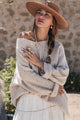 Irene alpakkasekoiteneule, beige