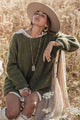 Irene alpakkasekoiteneule, forest green