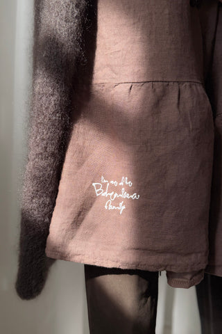 Abby Long pellavamekko, coffee