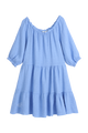 Abby linen dress, heavenly blue