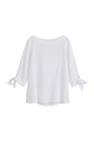 Alberobello linen shirt, white