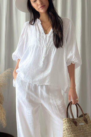 Alice pellavapaita, valkoinen