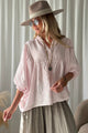 Alice linen shirt, cool pink