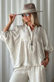 Alice linen shirt, sand