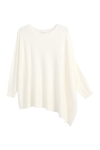 All For You asymmetrinen neule, luonnonvalkoinen