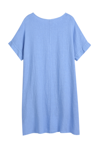 Amilia linen tunic, heavenly blue