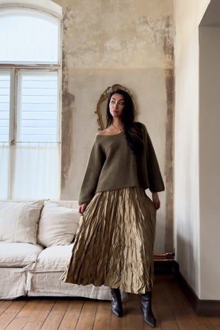 Angie neule, forest green