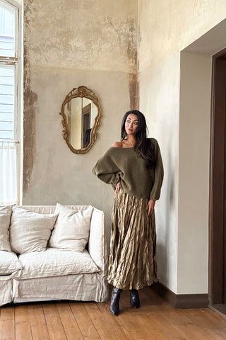 Angie neule, forest green