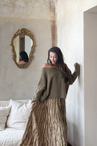 Angie neule, forest green