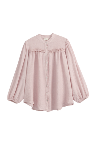 Antonia linen blouse, light pink