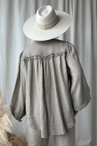 Antonia pellavapaita, taupe