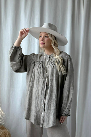 Antonia pellavapaita, taupe