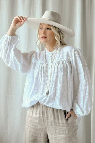 Antonia pellavapaita, valkoinen