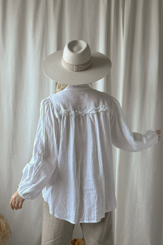 Antonia pellavapaita, valkoinen