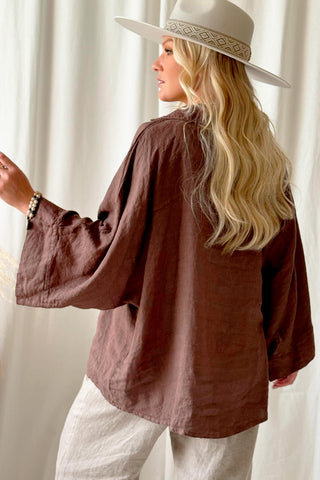 Aragon pellavapaita, coffee