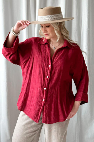 Arte pellavapaita, red wine