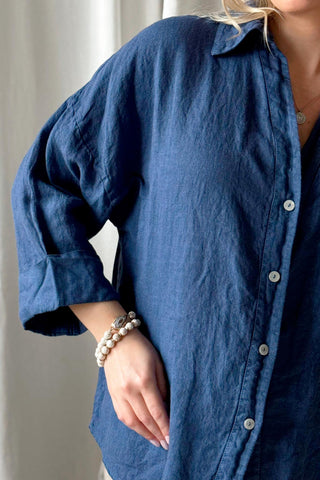 Arte pellavapaita, royal blue