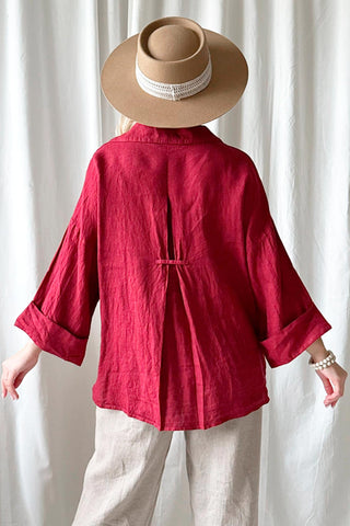 Arte pellavapaita, red wine