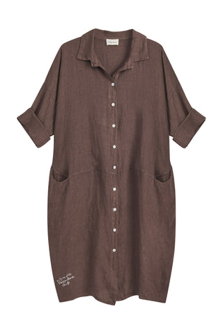 Artist pellavamekko, coffee