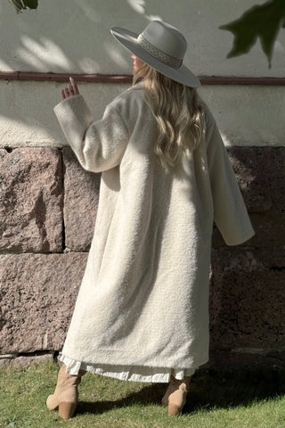 Aurelia takki, luonnonvalkoinen