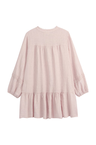 Avelle pellavatunika, vaaleanpunainen