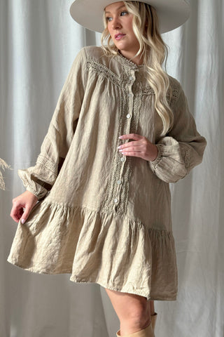 Avelle pellavatunika, cashmere