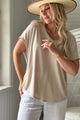 Avril modal t-paita, beige