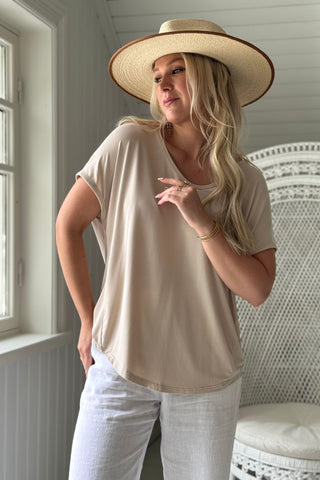 Avril modal t-paita, beige