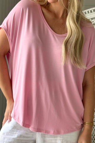 Avril modal t-paita, vaaleanpunainen