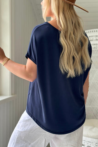 Avril modal t-paita, navy