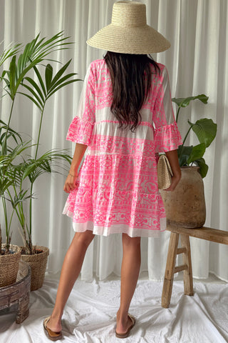 Aztec Spell dress, pink