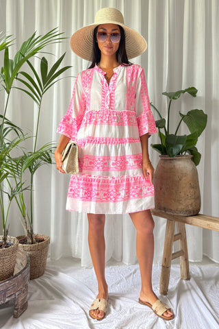 Aztec Spell dress, pink