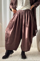 Balloon linen pants, coffee