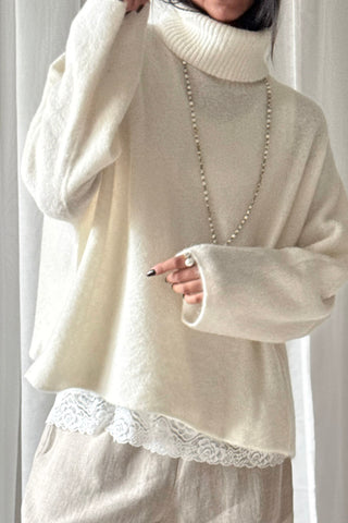 Bamboo Lace Daily toppi, valkoinen