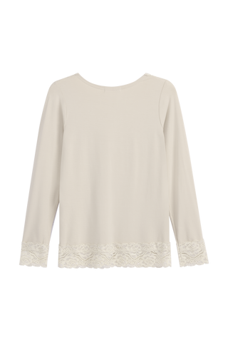 Bamboo Lace Divine pitkähihainen paita, beige