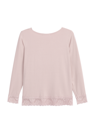 Bamboo Lace Divine long sleeve shirt, light pink