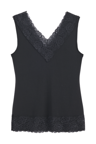 Bamboo Lace Valentine toppi, musta